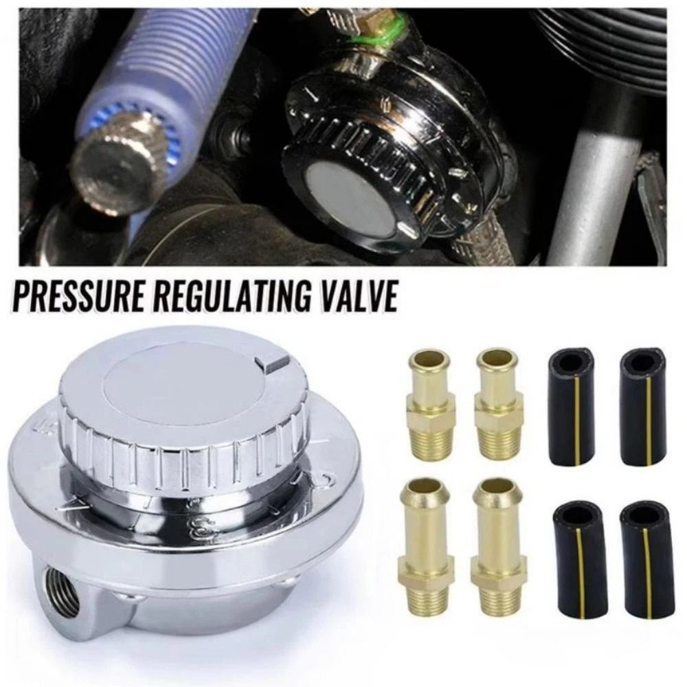 For Carburetor Engine Adjustable Fuel Pressure Regulator Kit Universal Fuel Management Solution 4