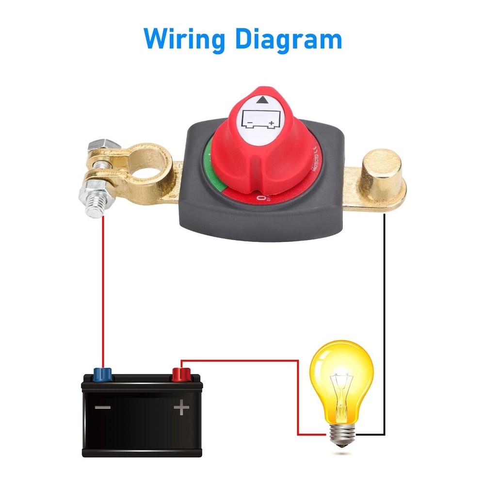 Marine Battery Disconnect Switch Premium Car Battery Protection Isolator For RVs Boats And Vehicles 3