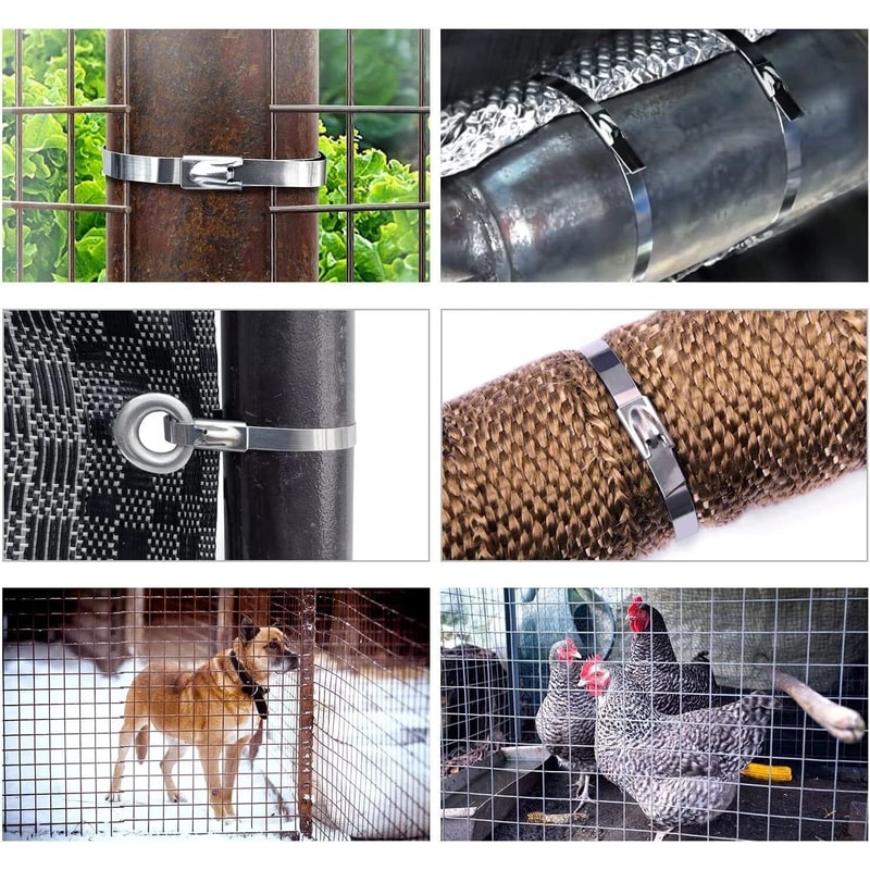 Stainless Steel Zip Ties Heavy Duty Self Locking Metal Cable Ties 1