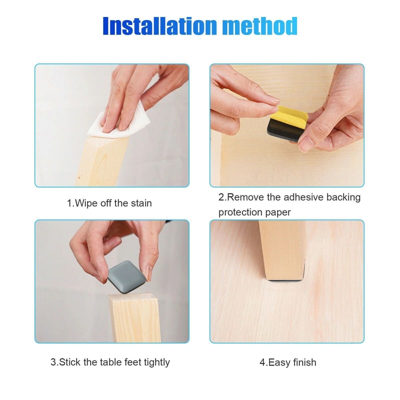 Chair Leg Floor Protectors Self Adhesive Furniture Sliders For Tables 4