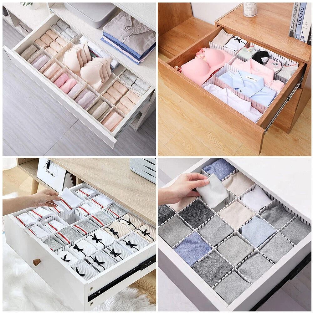 Adjustable Plastic Drawer Dividers For DIY Drawer Organization 2