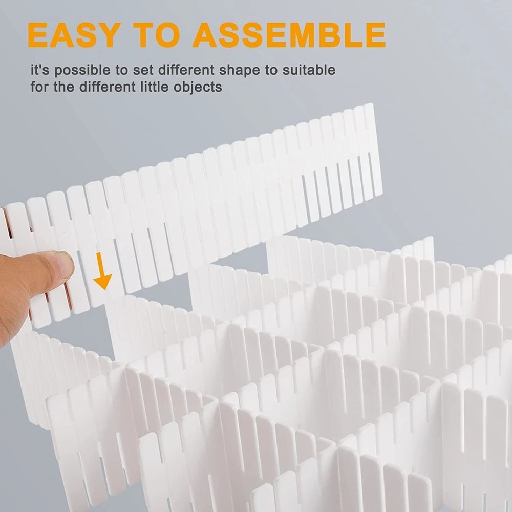 Adjustable Plastic Drawer Dividers For DIY Drawer Organization 3