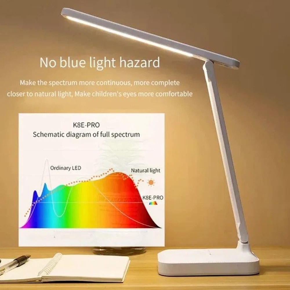 USB Rechargeable Dimmable LED Desk Lamp With Touch Sensor For Reading 4
