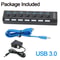 Port USB Hub With Individual Switches And AC Adapter 4