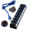 Port USB Hub With Individual Switches And AC Adapter 0