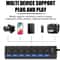 Port USB Hub With Individual Switches And AC Adapter 5
