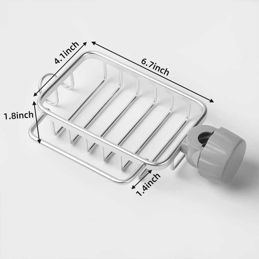 Stainless Steel Sink Rack Faucet Sponge And Soap Holder 13