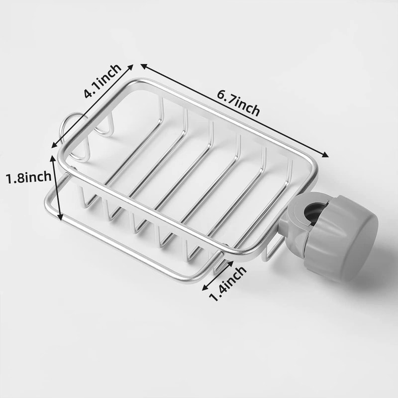 Stainless Steel Sink Rack Faucet Sponge And Soap Holder 13