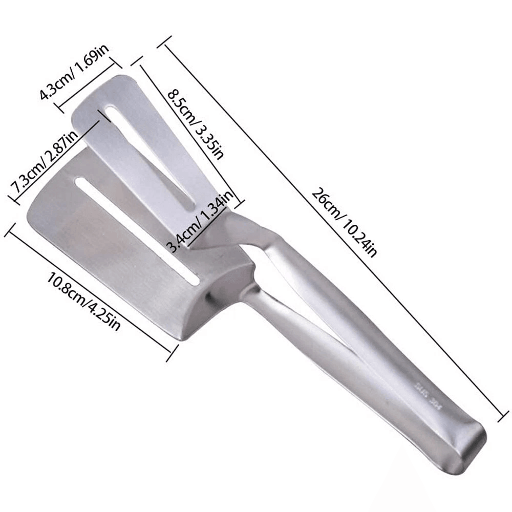 Stainless Steel Steak Clamp BBQ Cooking Tongs For Meat Bread And Grilling 6