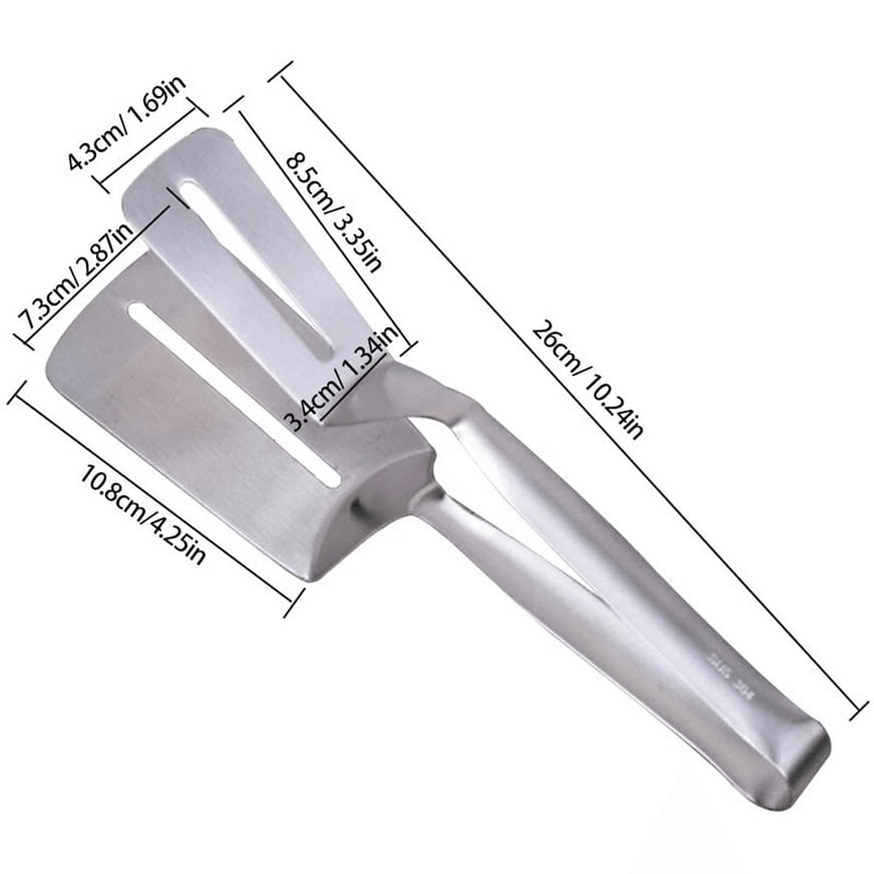 Stainless Steel Steak Clamp BBQ Cooking Tongs For Meat Bread And Grilling 6