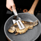 Stainless Steel Steak Clamp BBQ Cooking Tongs For Meat Bread And Grilling 0