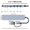 USB C Hub Adapter With Gbps Multiport Splitter For Laptop And MacBook 6