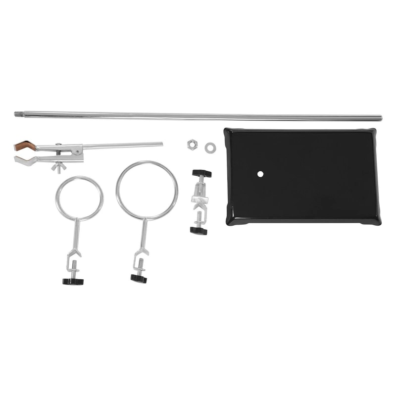 Chemistry Lab Iron Stand With Flask Clamp And Ring Support Holder 1