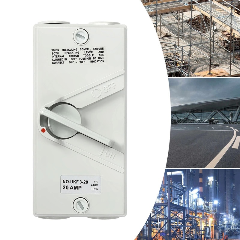 Pole Waterproof Isolation Switch Wall Mounted Safety Disconnect 1