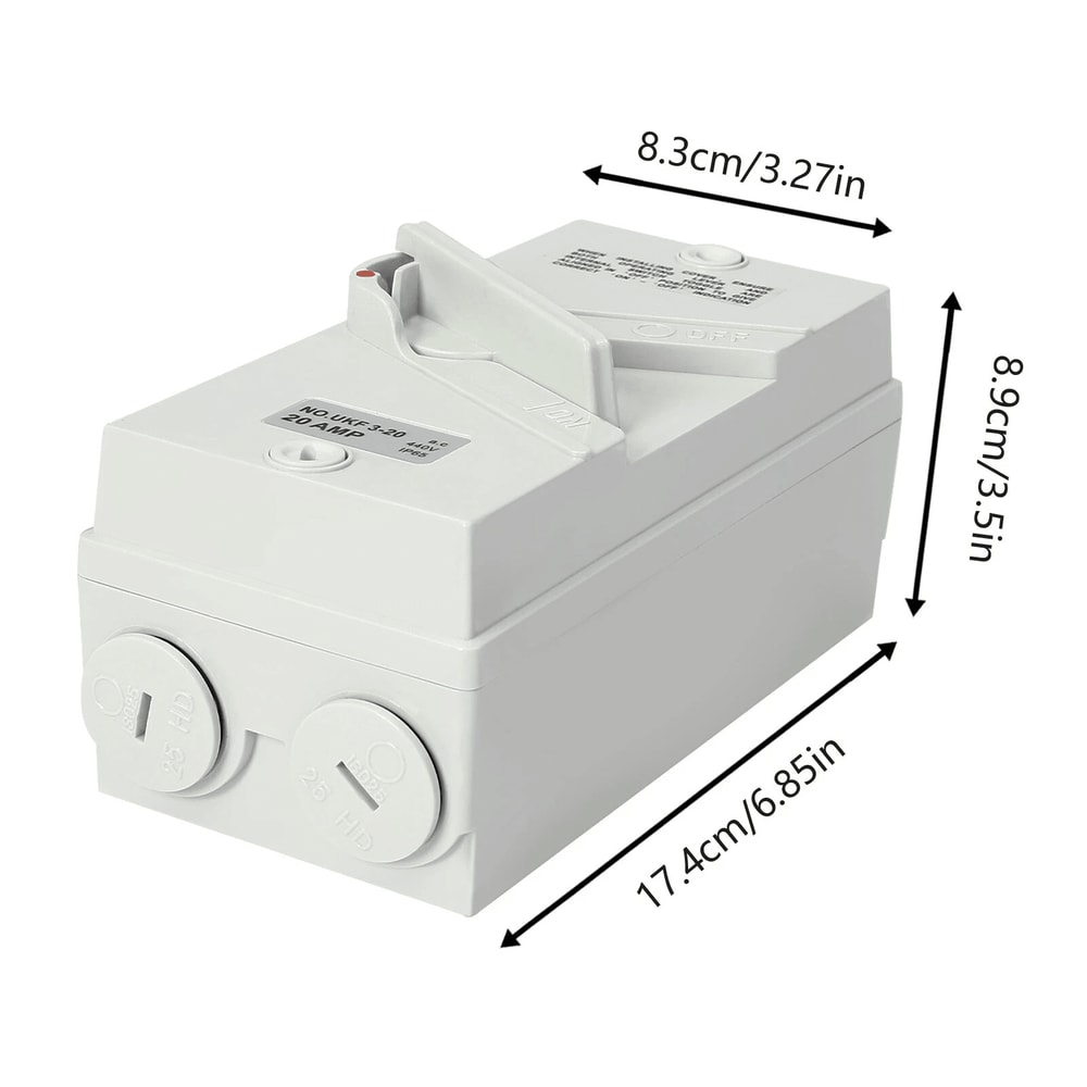 Pole Waterproof Isolation Switch Wall Mounted Safety Disconnect 19