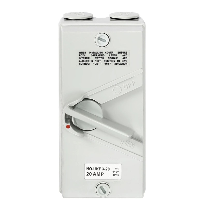 Pole Waterproof Isolation Switch Wall Mounted Safety Disconnect 18