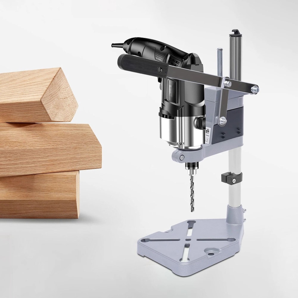 Adjustable Electric Drill Press Stand Bench Clamp Holder For Accurate Workbench Drilling 8