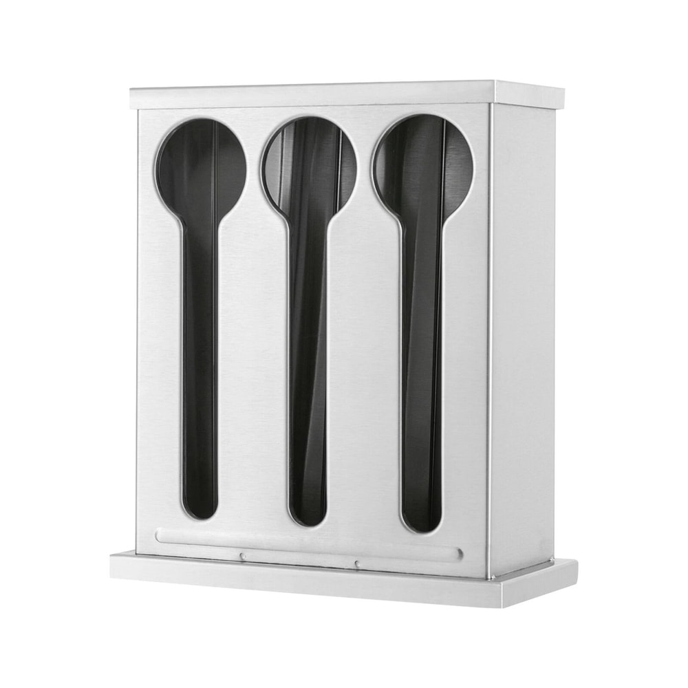 Stainless Steel Utensil Holder Station Durable Spoon Fork Dispenser For Kitchen Organization 8