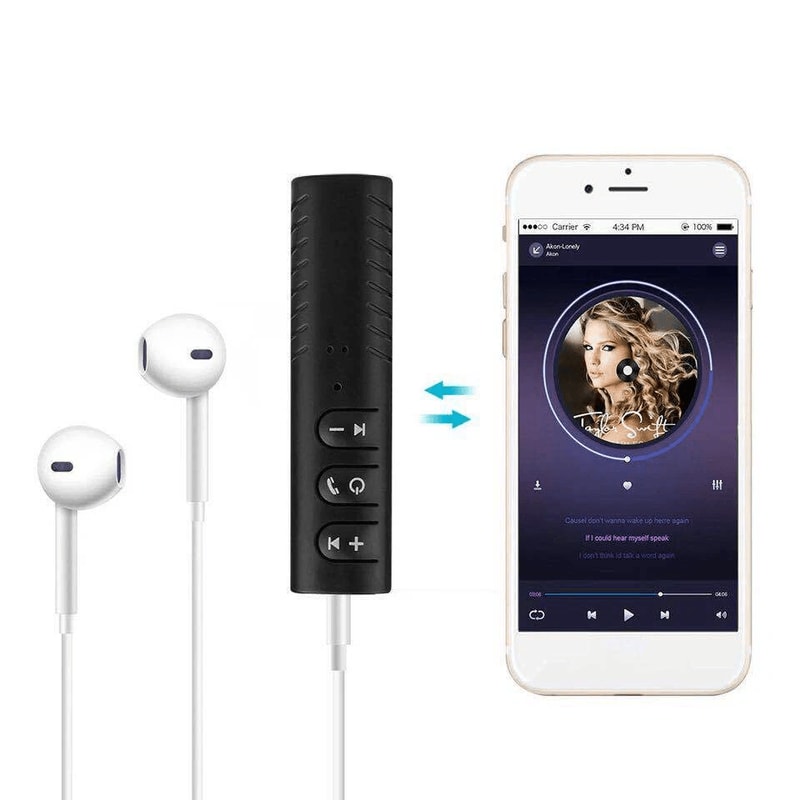 Premium Wireless Bluetooth Car Adapter Audio Receiver With Hands Free Music Calls 4