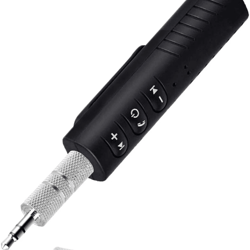 premium wireless bluetooth car adapter audio receiver with hands free music & calls