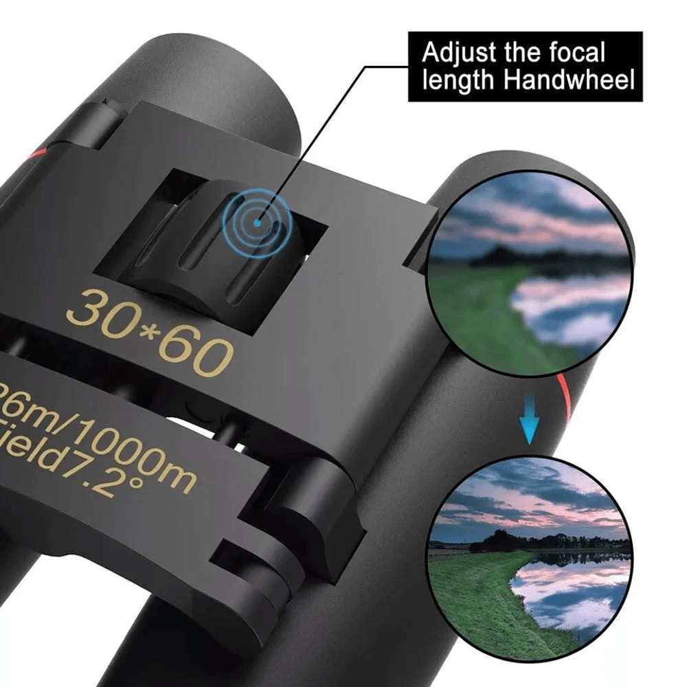 Zoom Binoculars Compact Outdoor Telescope For Hunting Travel And Day Night Use 3