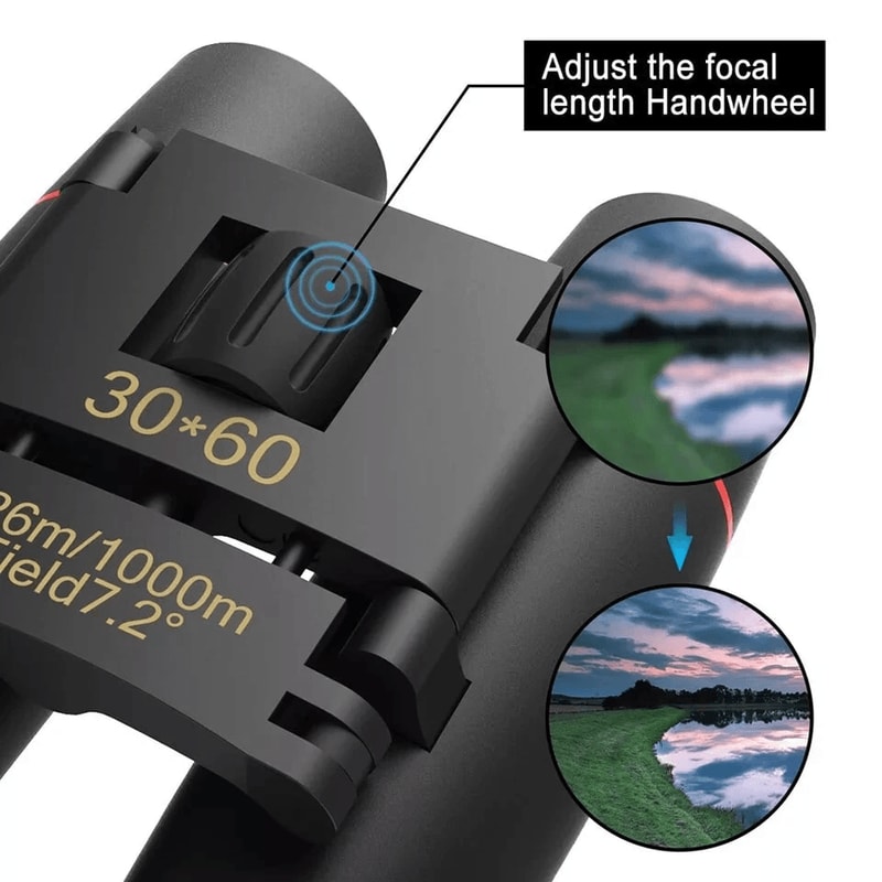 Zoom Binoculars Compact Outdoor Telescope For Hunting Travel And Day Night Use 3