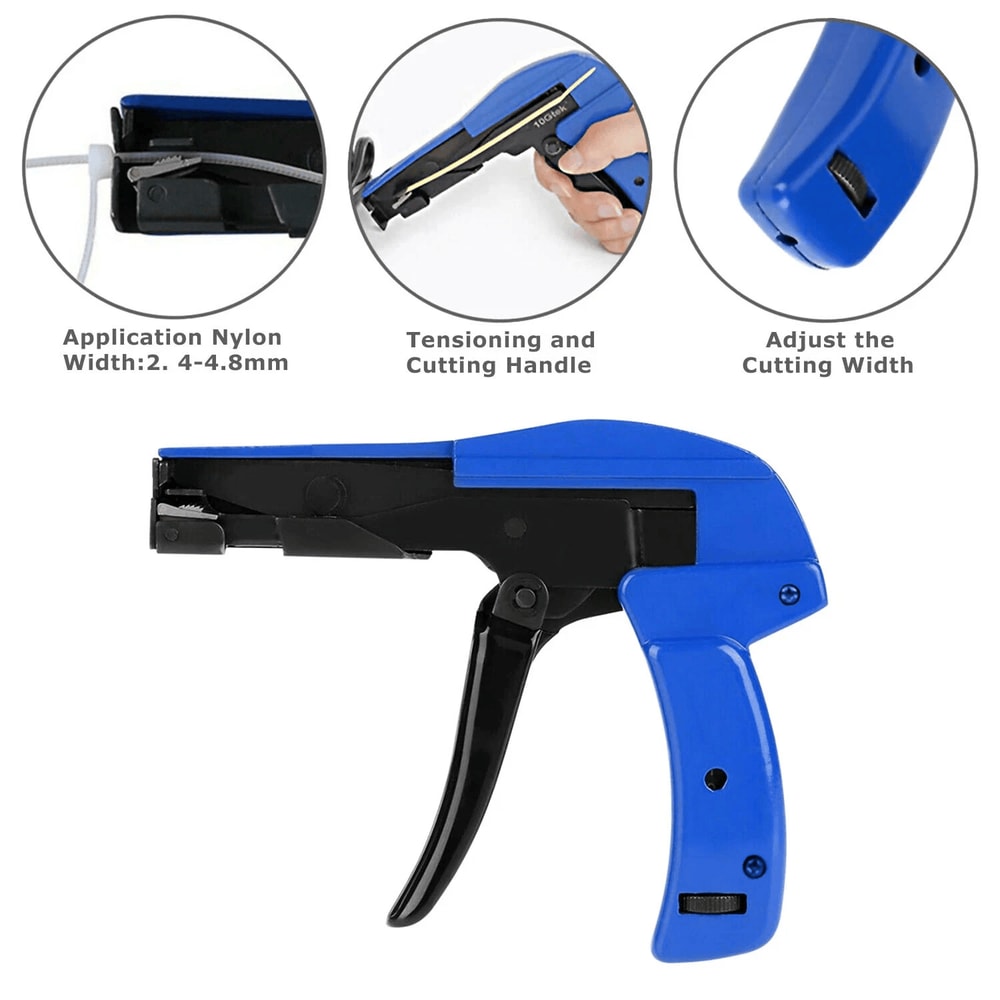 Heavy Duty Zip Tie Gun Tension Tool For Fastening Cutting Cable Ties 6