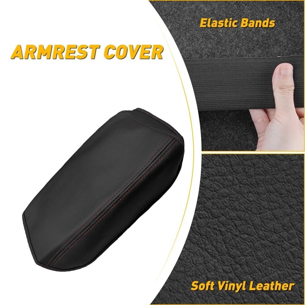 Honda CR V Armrest Console Lid Cover Black Leather Trim 2