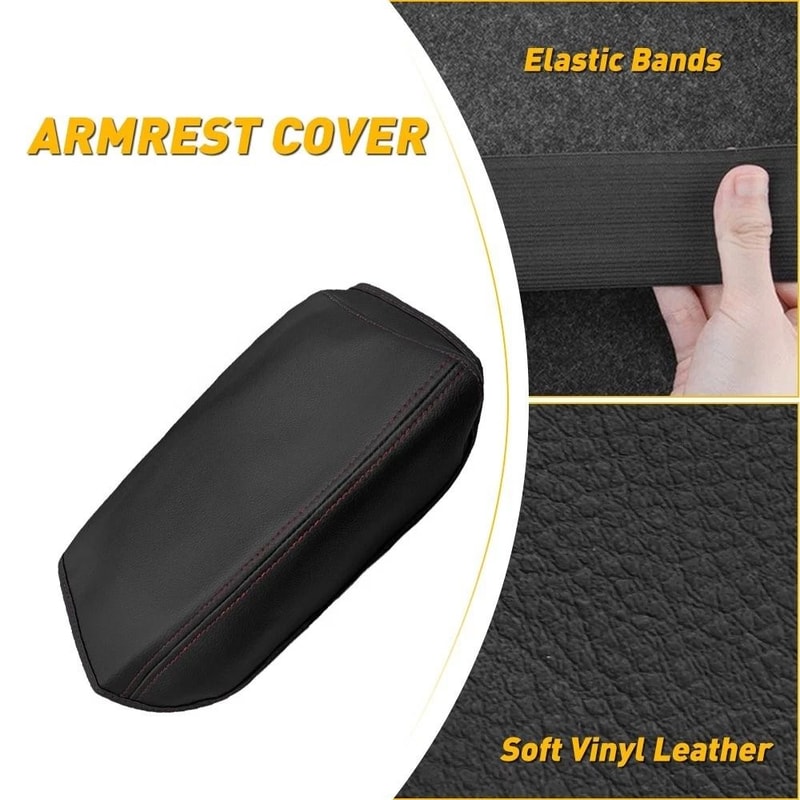 Honda CR V Armrest Console Lid Cover Black Leather Trim 2