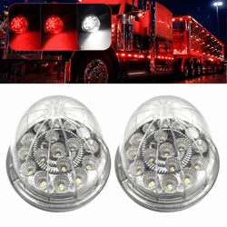 universal red and white led chassis lights watermelon effect for caravans