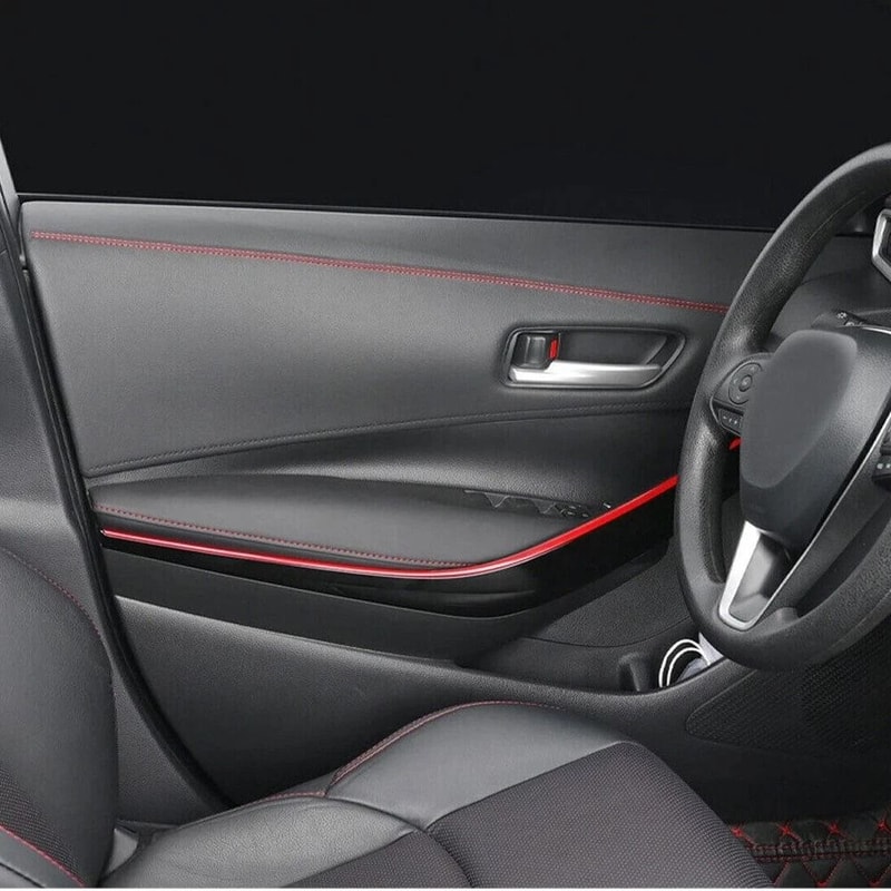 Premium Universal PU Leather Dashboard Trim Strip Car Interior Trim Accessory For Custom Styling 1