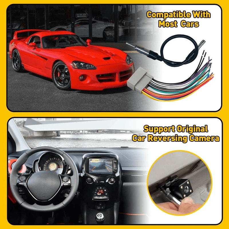 For Dodge Car Radio Harness Stereo Antenna Adapter 4