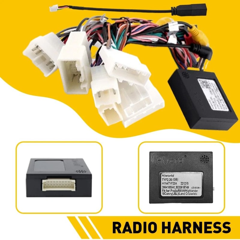 CANBUS Toyota Radio Stereo Wire Harness Adapter Easy Installation For Car Stereo Systems 1