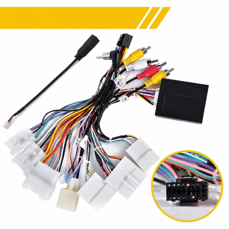 CANBUS Toyota Radio Stereo Wire Harness Adapter Easy Installation For Car Stereo Systems 0