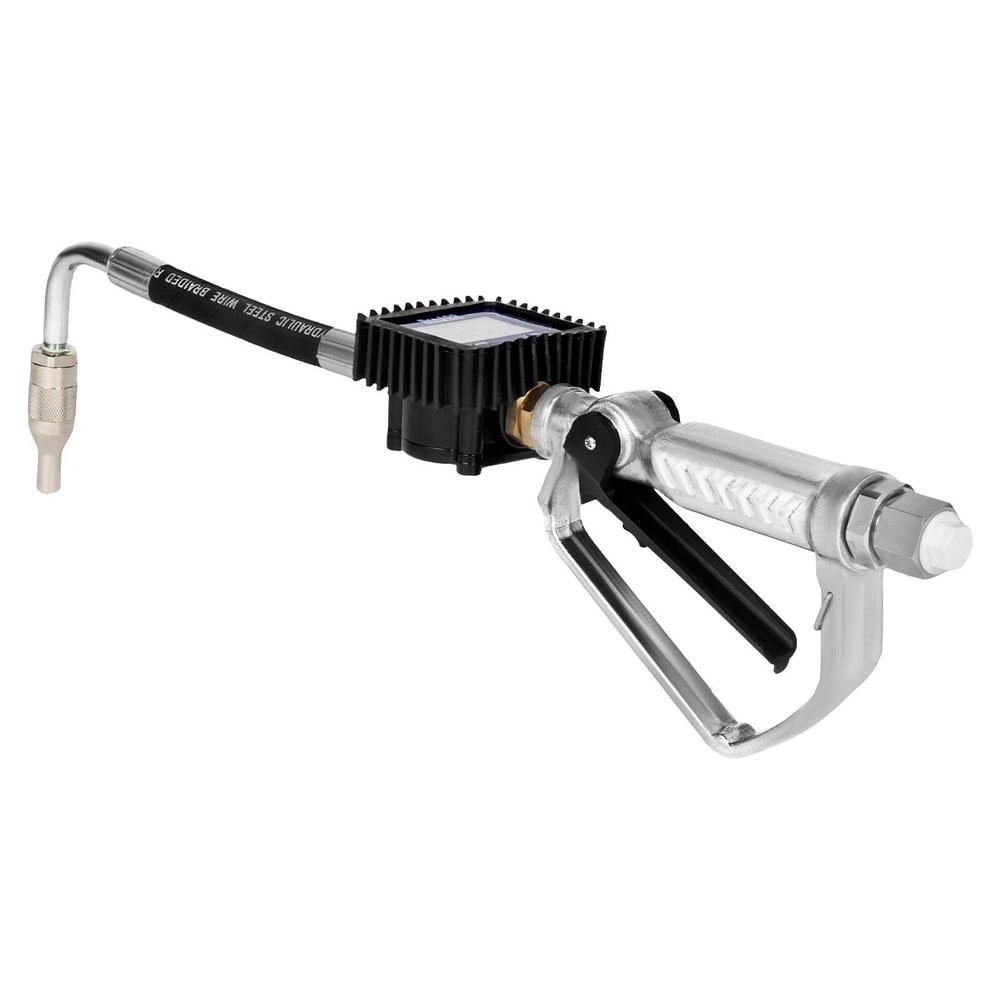 High Precision Digital Oil Control Valve Pneumatic Oil Gun With LCD Meter In NPT Oil Dispensing Noz 9