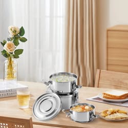 premium piece stainless steel food storage containers leak proo airtight & smell proof
