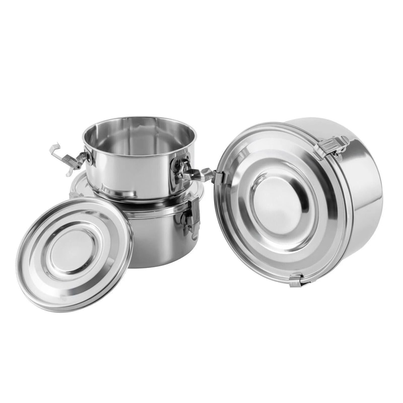 Premium Piece Stainless Steel Food Storage Containers Leak Proo Airtight Smell Proof 5
