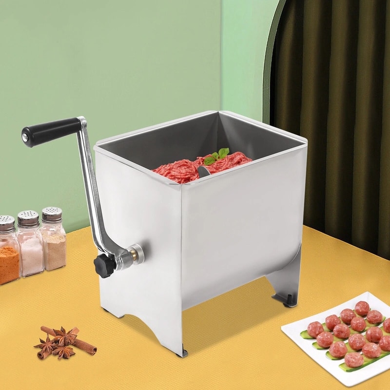 Stainless Steel Manual Meat Mixer For Commercial Kitchen Sausage Mixing 1