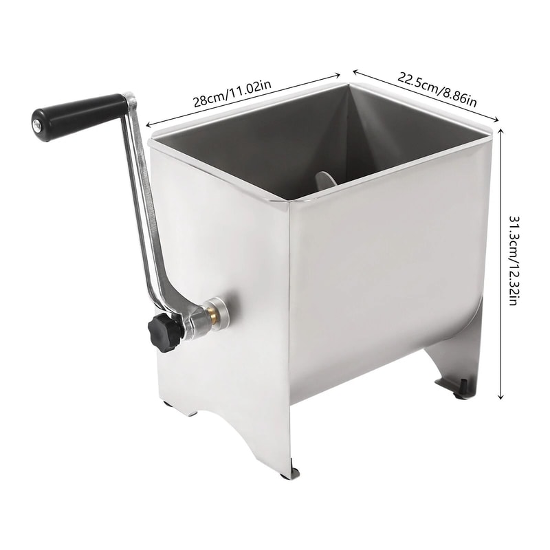 Stainless Steel Manual Meat Mixer For Commercial Kitchen Sausage Mixing 19