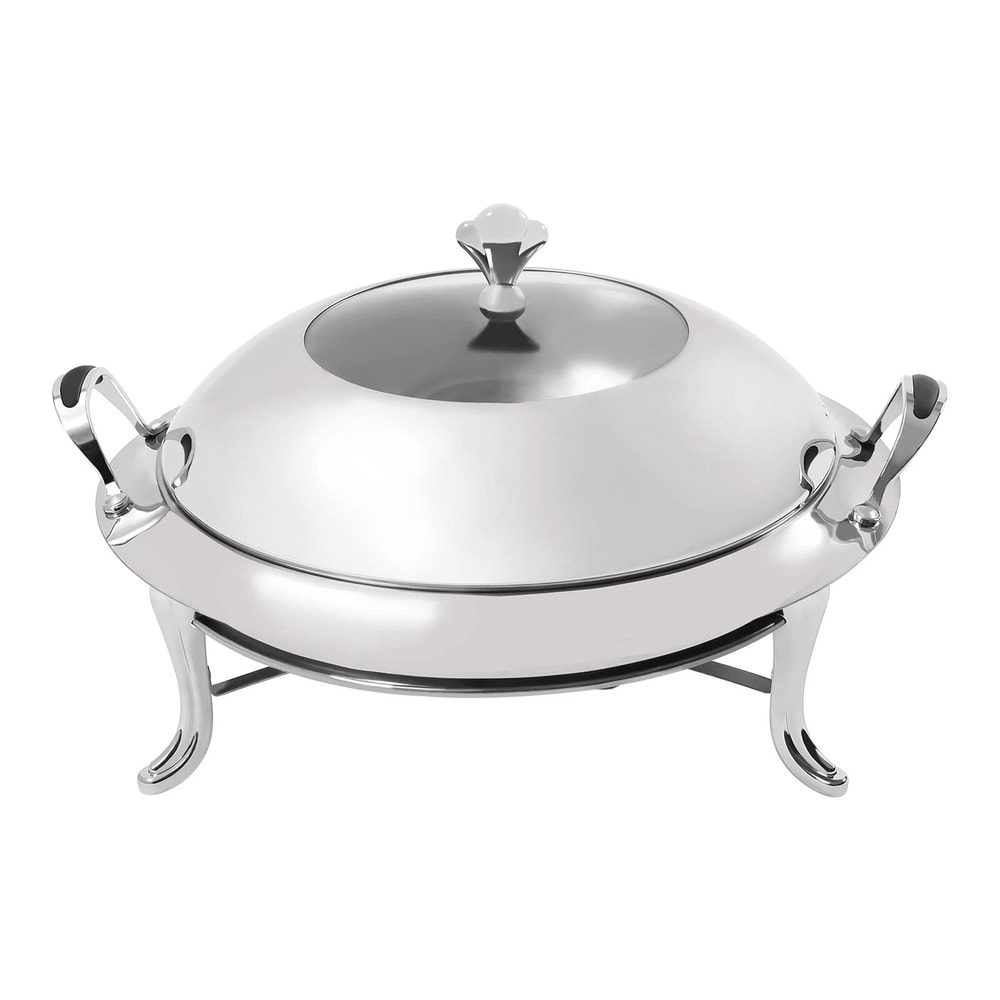 Premium Round Stainless Steel Buffet Chafing Dish Food Warmer Server Set 11