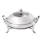 Premium Round Stainless Steel Buffet Chafing Dish Food Warmer Server Set 11