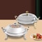 Premium Round Stainless Steel Buffet Chafing Dish Food Warmer Server Set 6