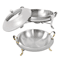 Premium Round Stainless Steel Buffet Chafing Dish Food Warmer Server Set 17