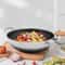Stainless Steel Frying Pan With Lid Premium Non Stick Cookware For All Hobs Induction 1