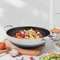 Stainless Steel Frying Pan With Lid Premium Non Stick Cookware For All Hobs Induction 1