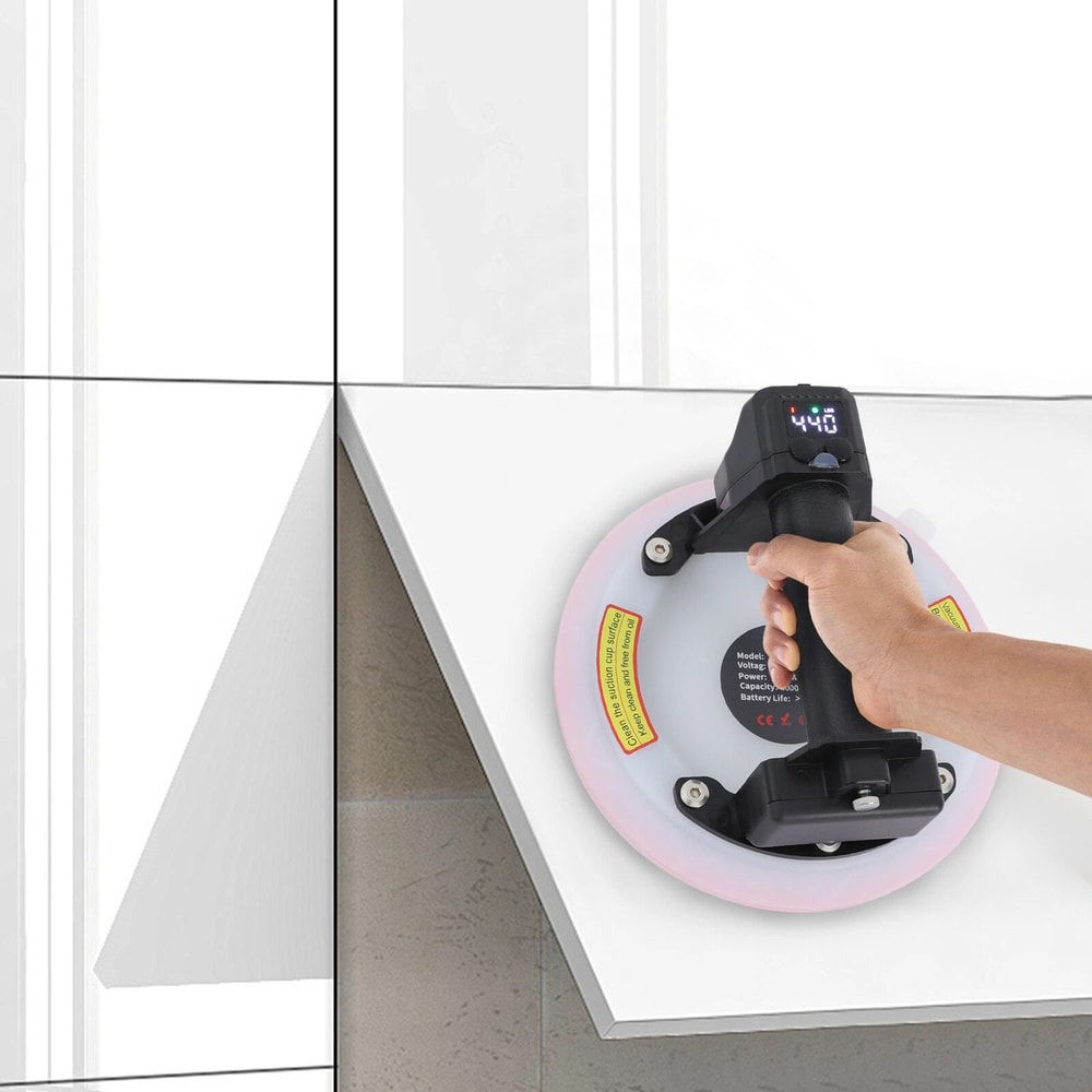 Electric Suction Cup Lifter Heavy Duty Glass Tile Vacuum Lifting Tool With Remote 1