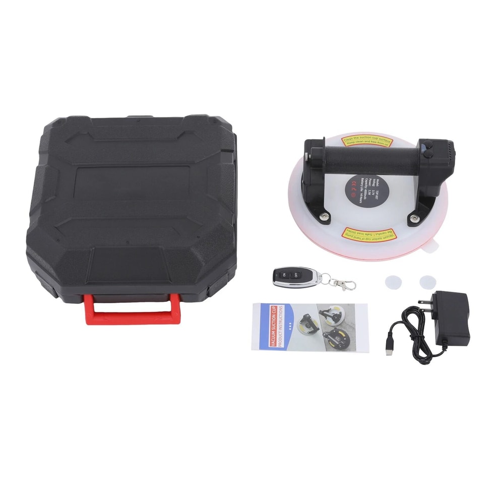 Electric Suction Cup Lifter Heavy Duty Glass Tile Vacuum Lifting Tool With Remote 10