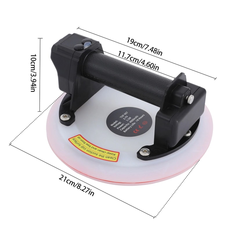 Electric Suction Cup Lifter Heavy Duty Glass Tile Vacuum Lifting Tool With Remote 19