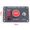 Premium Universal Car Ignition Switch Panel With LED Push Button Start And Racing Toggle Carbon Fin 12