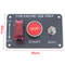 Premium Universal Car Ignition Switch Panel With LED Push Button Start And Racing Toggle Carbon Fin 12
